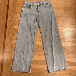 Edikted Classic Blue Straight Leg Jeans